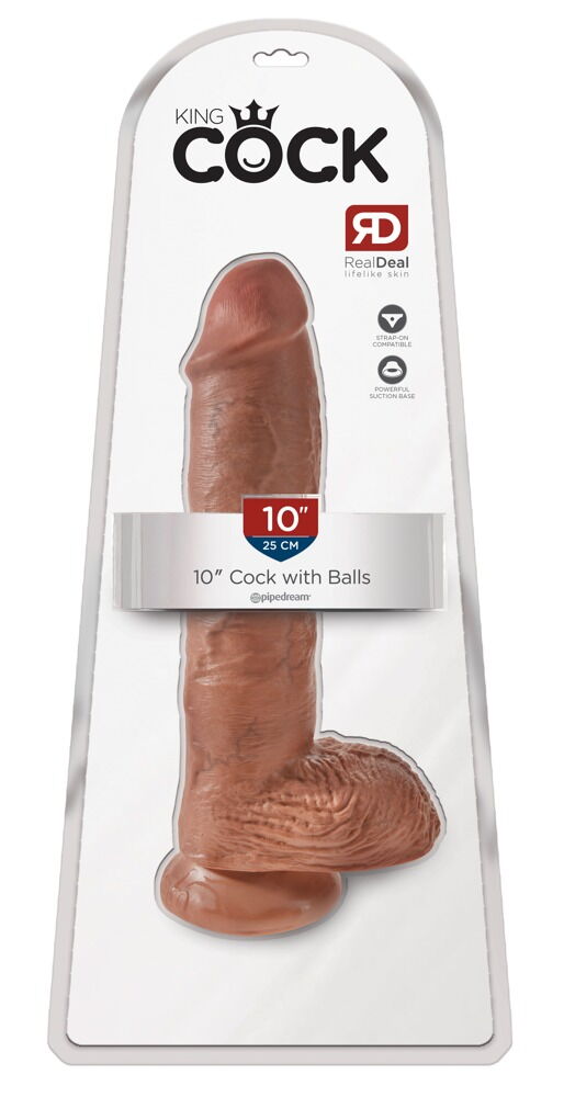 Dildo „10" Cock with Balls“, 25,4 cm