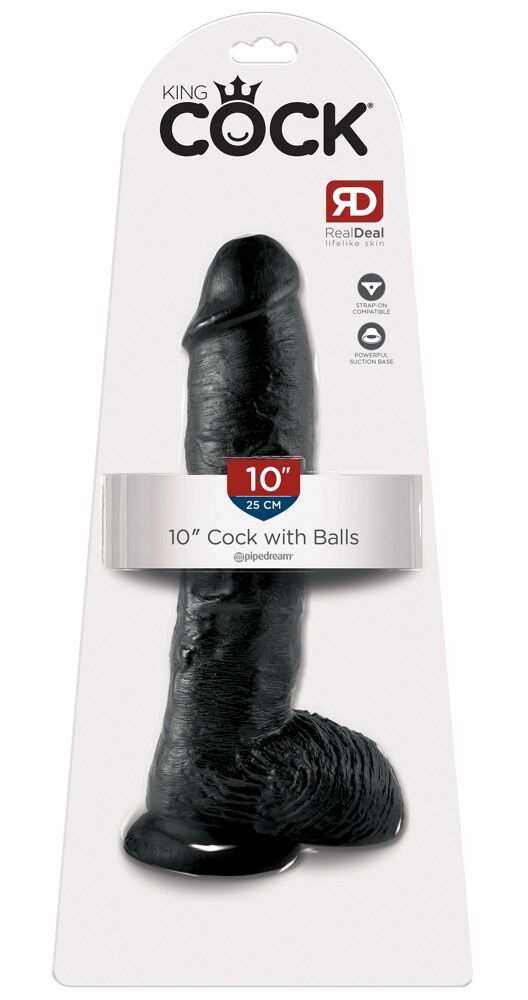 Dildo „10" Cock with Balls“, 25,4 cm