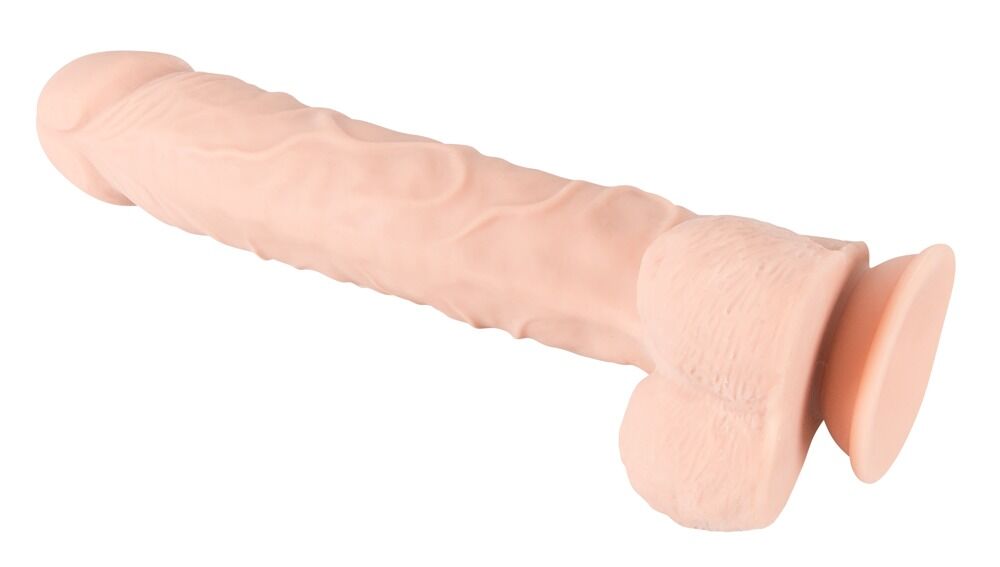 Naturdildo "Large Bendable Dildo", 29,5 cm, mit Saugfuß