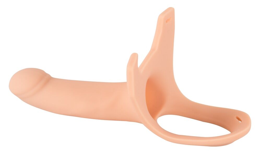 Umschnalldildo „Silicone Strap-on“, mit Hodenring