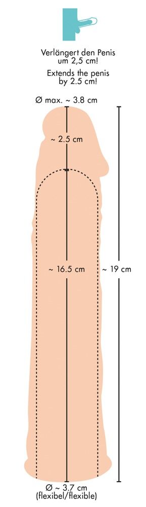 Penishülle „Silicone Extension“