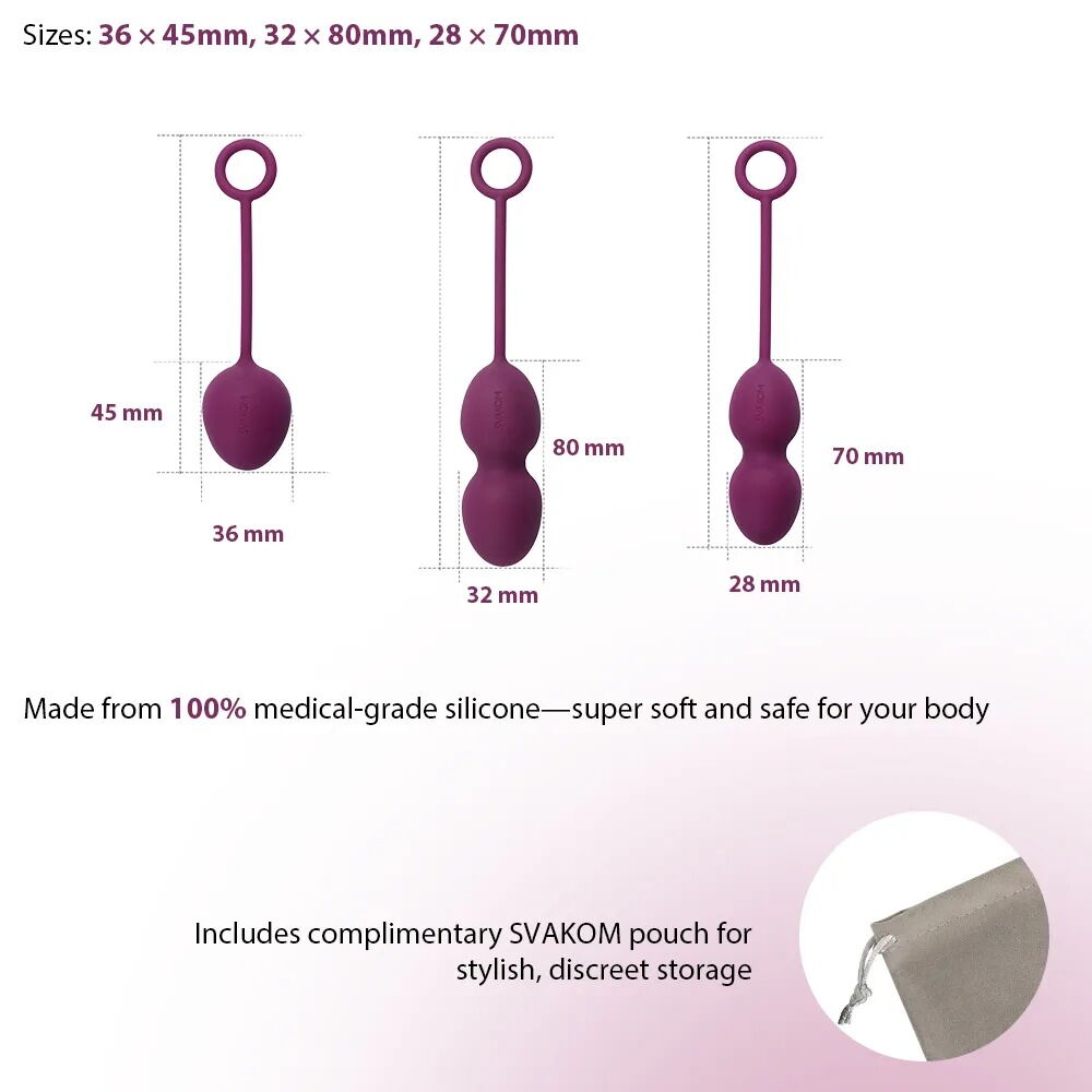 Liebeskugeln „Nova” im 3er-Set, 49g, 75g, 95g