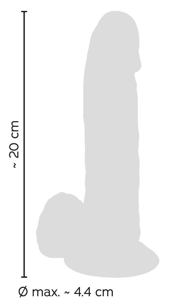 Naturdildo „ O Realistic Crystal Dildo“, 15,5 cm