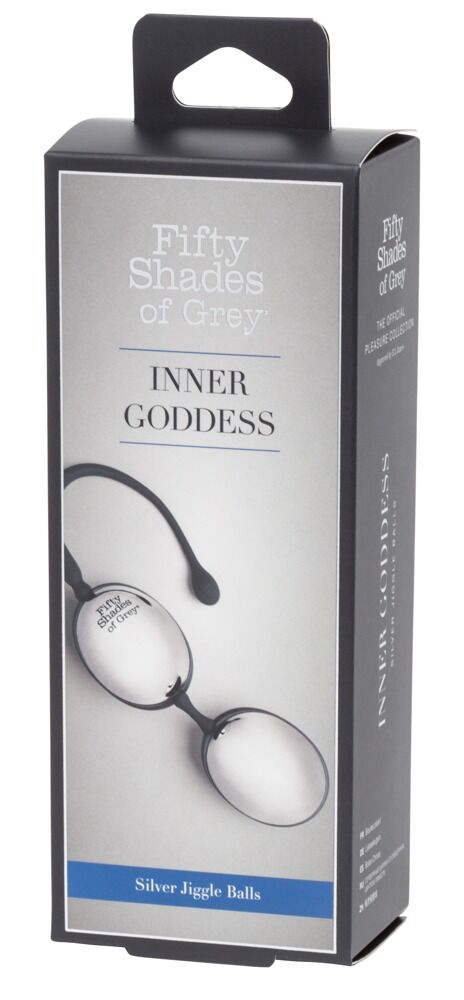 Liebeskugeln „Inner Goddess Silver Jiggle Balls“, 2 Kugeln, Ø 3,6 cm, 67 g
