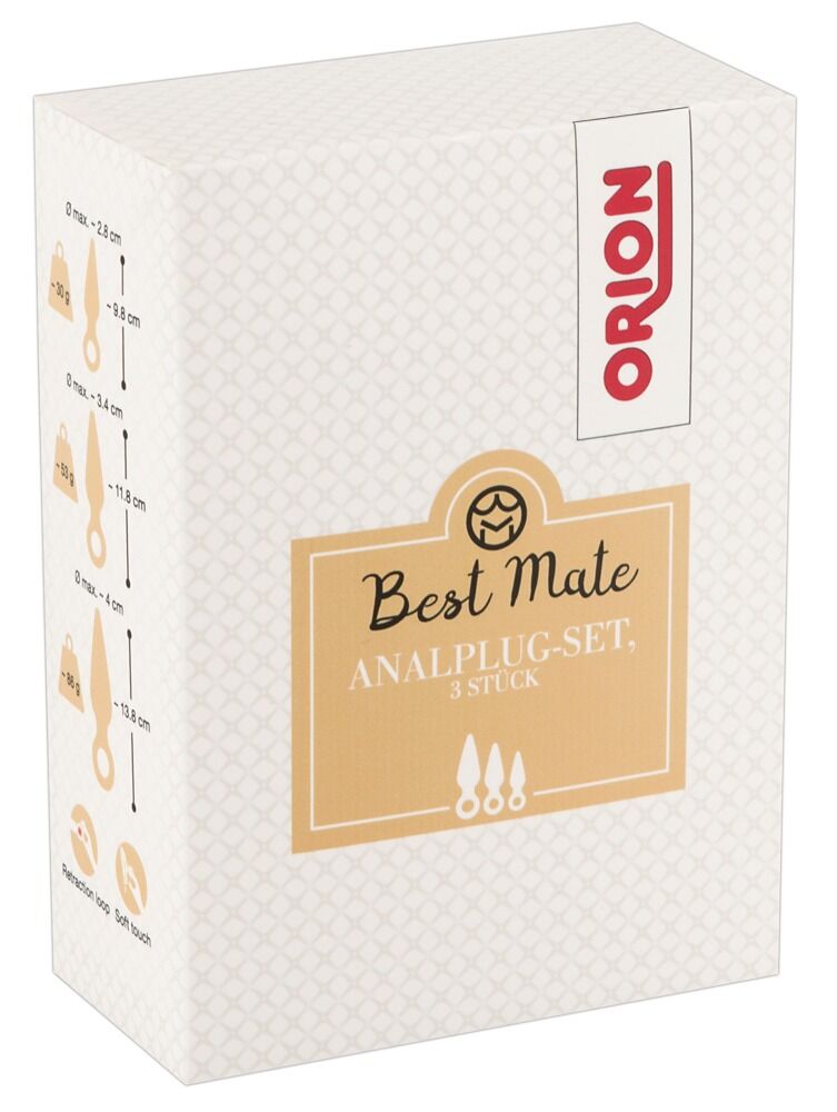 Best Mate Butt Plug Set Pack of 3