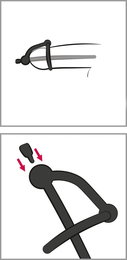 Penisplug „Piss Play with Stopper“ mit Eichelring, komplett aus Silikon