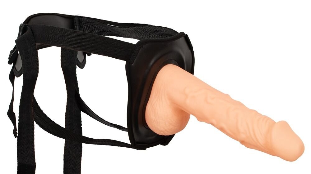 Umschnalldildo „Erection Assistant Hollow Strap-On“, hohl – auch die Hoden