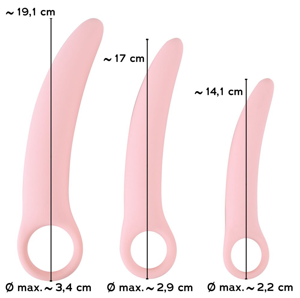 3-teiliges Dildo-Set „Vaginal Trainers“, versch. Größen und Gewichte