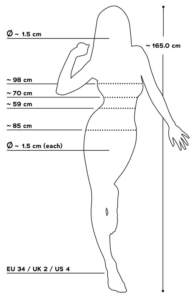 Liebespuppe „Sofia“, lebensecht und beweglich, 3 Lustöffnungen