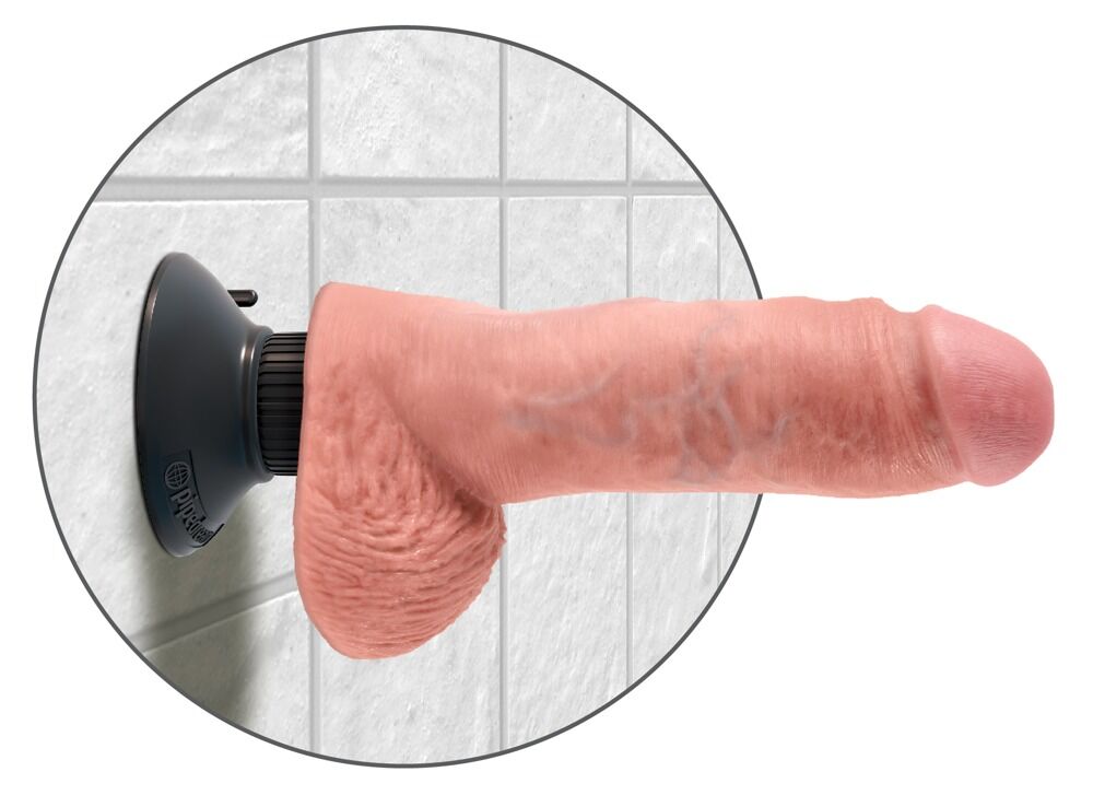 Vibrator „8" Vibrating Cock with Balls“, 24 cm