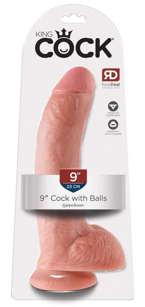 Dildo „9" Cock with Balls“, 22,9 cm