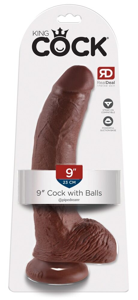 Dildo „9" Cock with Balls“, 22,9 cm