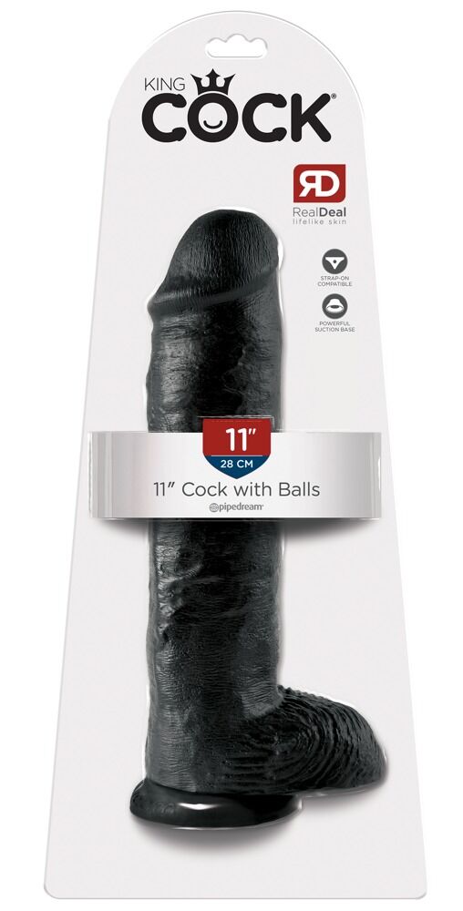 Dildo „11" Cock with Balls“, 28 cm