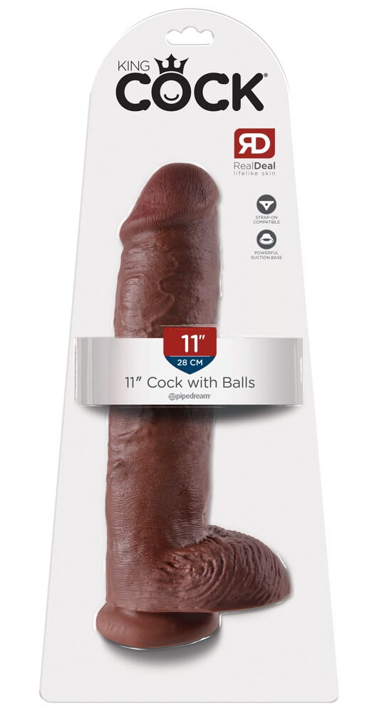 Dildo „11" Cock with Balls“, 28 cm