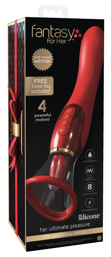 Saug-Vibrator „her ultimate pleasure 24k Gold Luxury Edition“