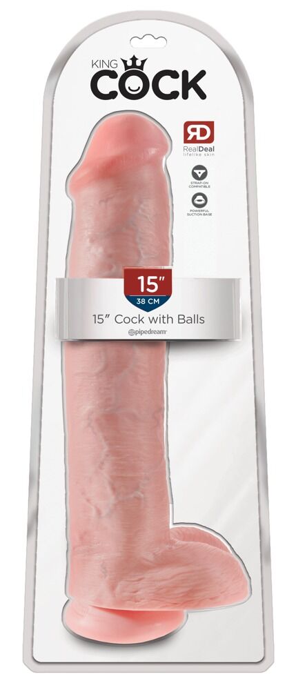 Dildo „Cock with Balls 15"“, 38,1 cm