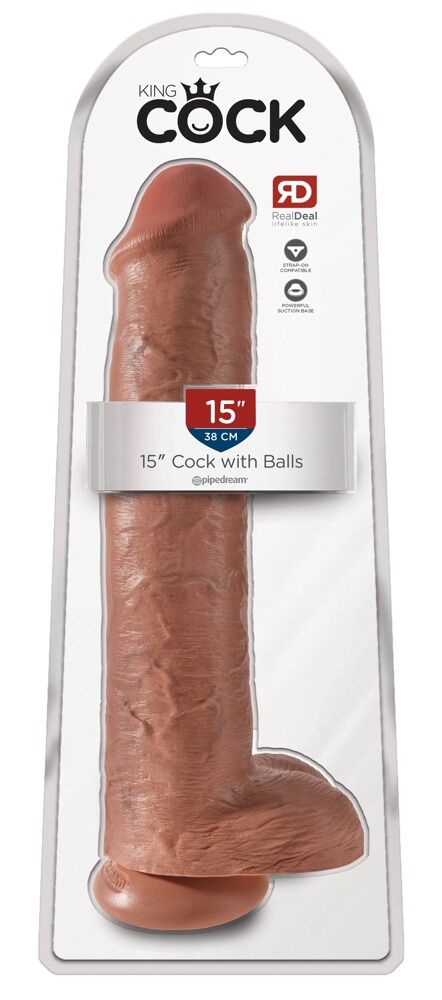 Dildo „Cock with Balls 15"“, 38,1 cm