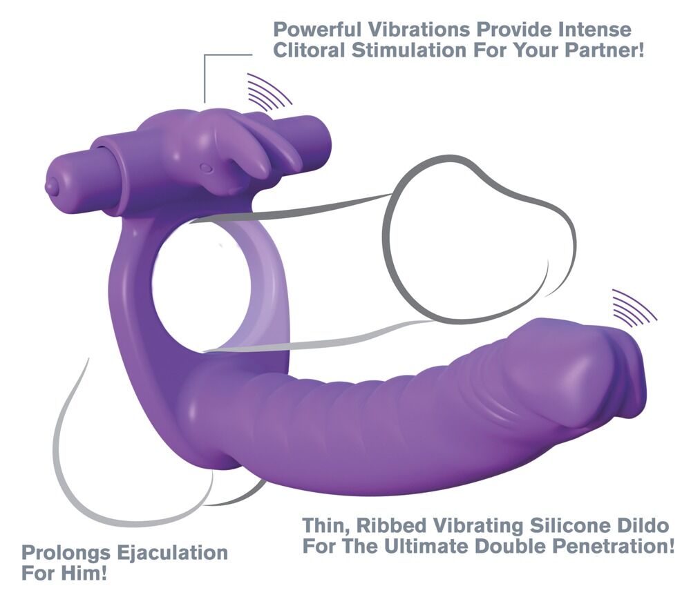 Silicone Double Penetrator Rabbit