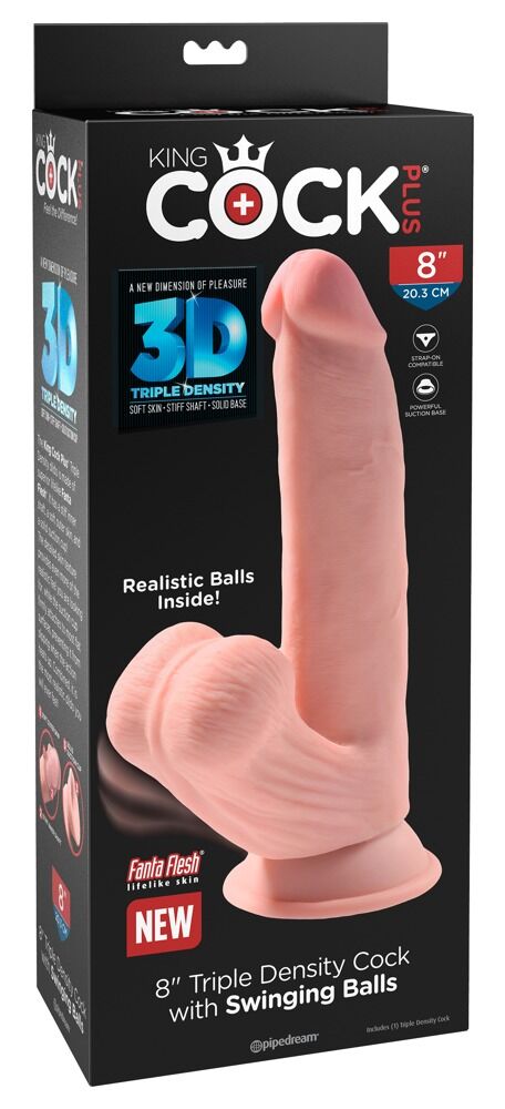 Triple Density Cock with Swinging Balls