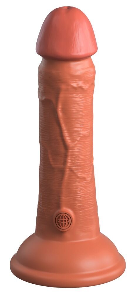 6" Vibrating + Dual Density Silicone Cock