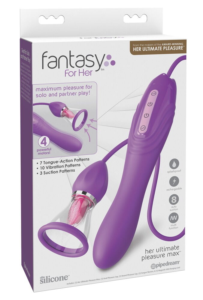 Zungenvibrator „Her Ultimate Pleasure Max“ mit Saugschale