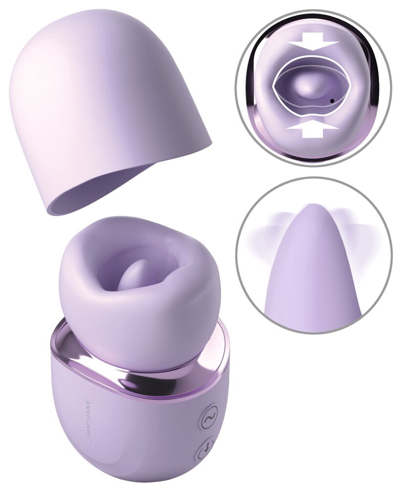 Zungenvibrator „Hello Kiss Pro“ mit Saugmund