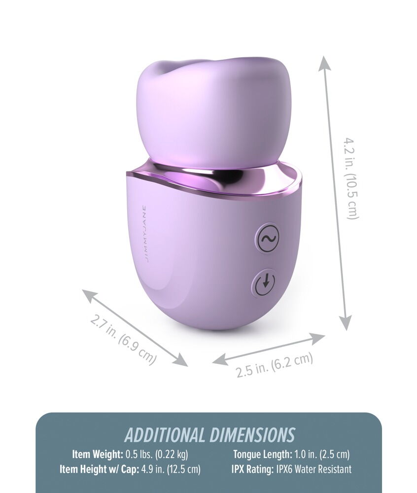 Zungenvibrator „Hello Kiss Pro“ mit Saugmund
