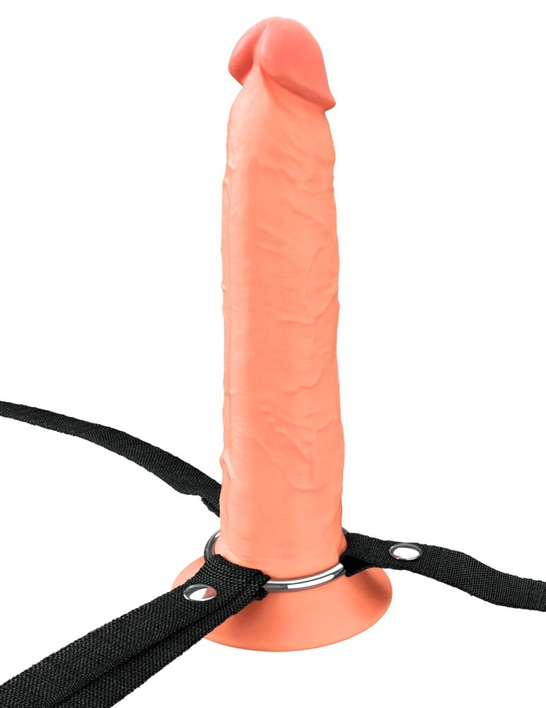 Penishülle „Hollow Silicone Strap-on“ mit Umschnallgurt