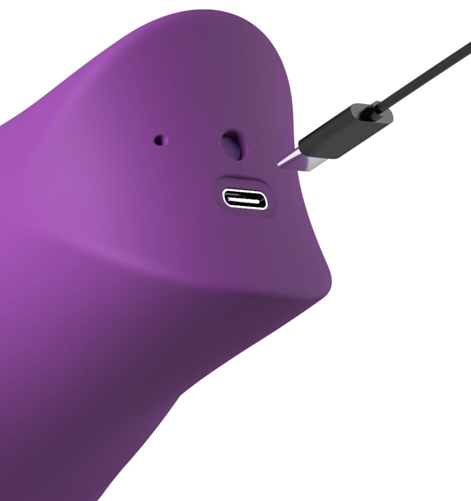 Zungenvibrator „Lush Kiss Plush“ mit saugenden Silikonlippen