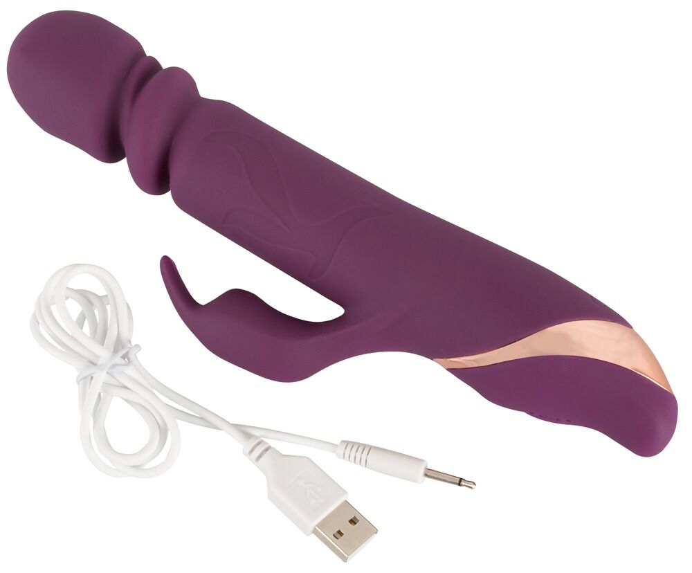 Stoßvibrator mit Klitorisstimulator