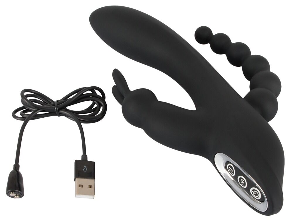 Rabbitvibrator „Triple G-Spot Vibrator“ mit Anus-Stimulator