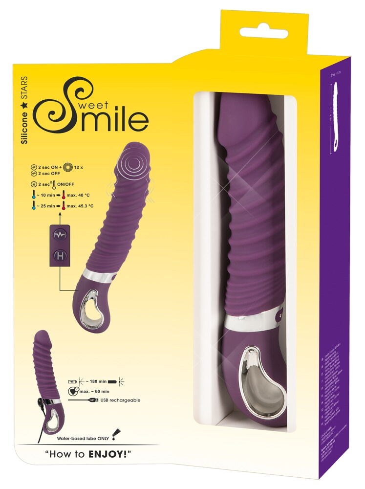 Vibrator „Warming Soft“ mit Wärmefunktion, 12 Vibrationsmodi