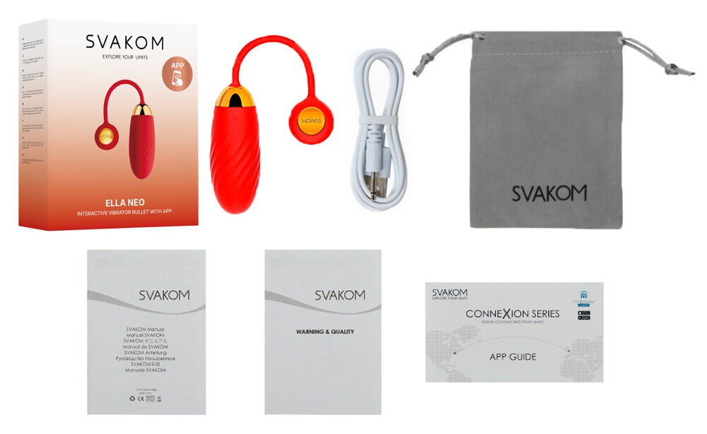 Vibro-Ei „Ella Neo“, 60 g, 11 Vibrationsmodi per App oder am Toy