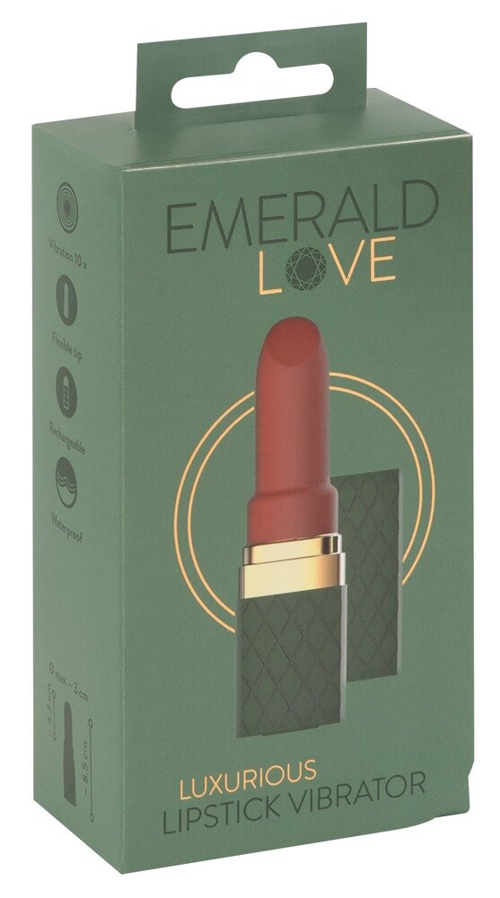 Minivibrator „Luxurious Lipstick Vibrator“, 10 Vibrationsmodi, wiederaufladbar