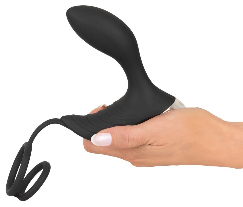 RC Prostate Vibrator with Cock and Ball Ring