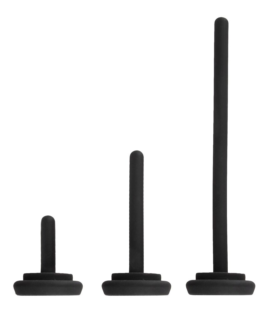 Glans Vibrator with 3 attachable Dilators