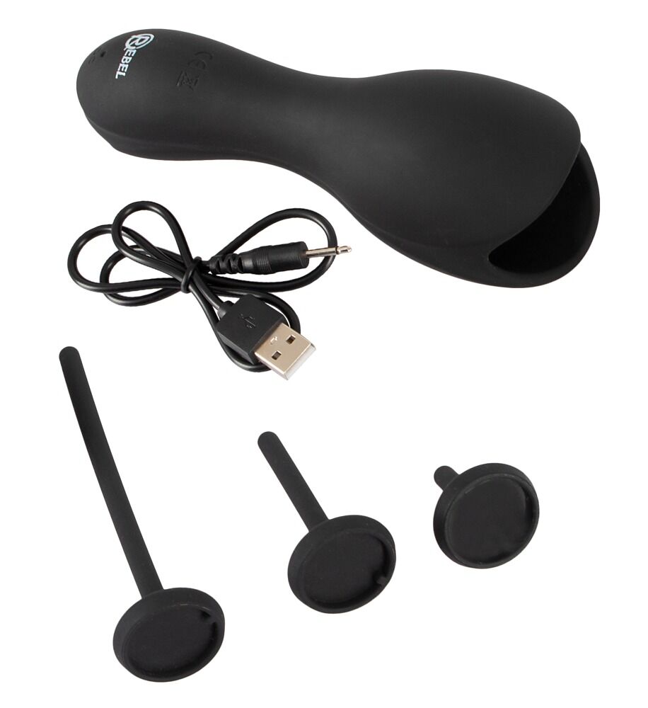 Glans Vibrator with 3 attachable Dilators