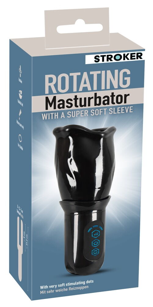 Masturbator "Rotating" mit rotierenden Zungen in 4 Modi und 3 Speeds