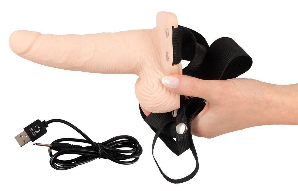 Umschnallvibrator „Vibrating Strap-On Sleeve“, hohl, wasserdicht