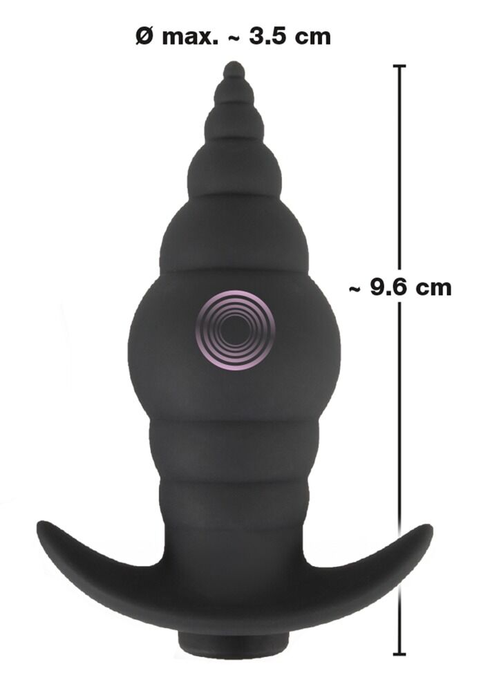 Analplug „Bulbous butt plug“, 9 Vibrationsmodi per kabelloser Fernbedienung
