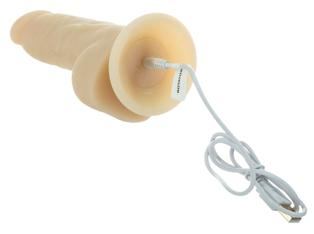 Naturvibrator „7" Rotating & Vibrating Dong“ mit Saugfuß