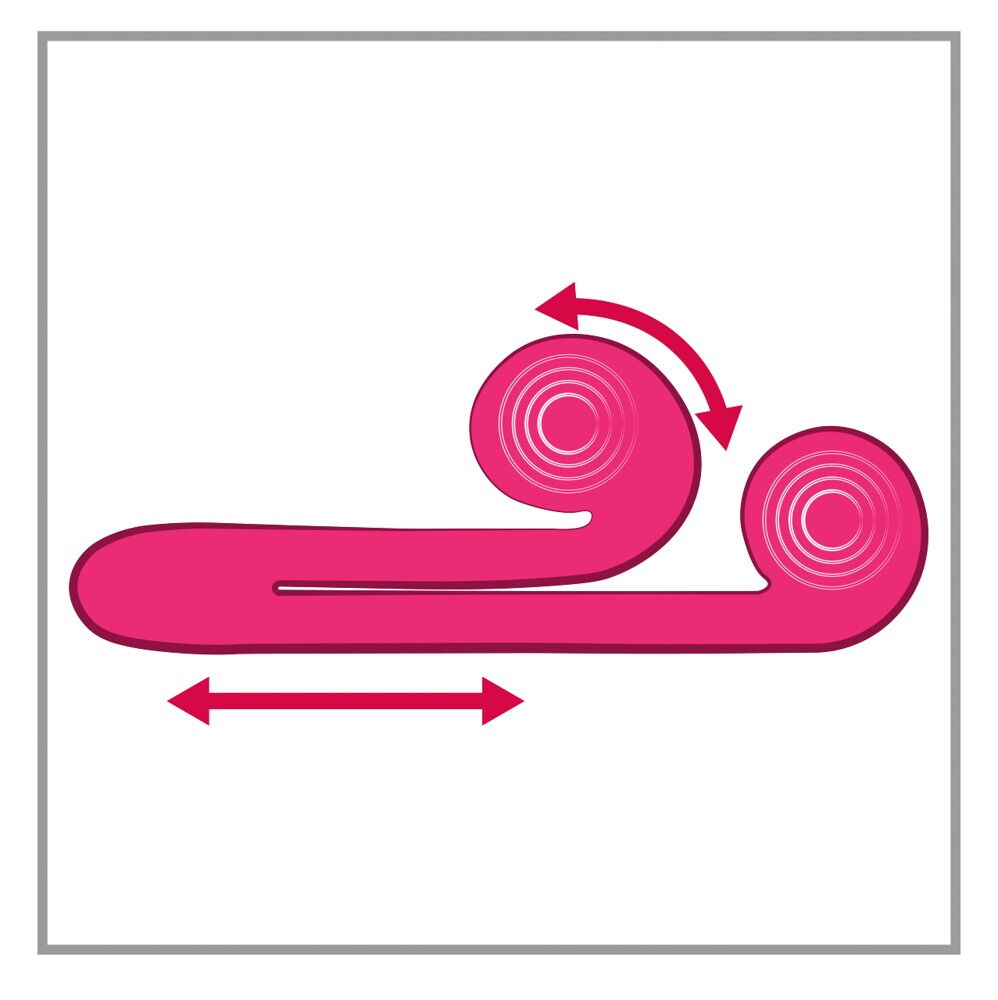Vibrator „Snail Vibe“ mit 2 Motoren, je 5 Vibrationsmodi + 5 Geschwindigkeiten