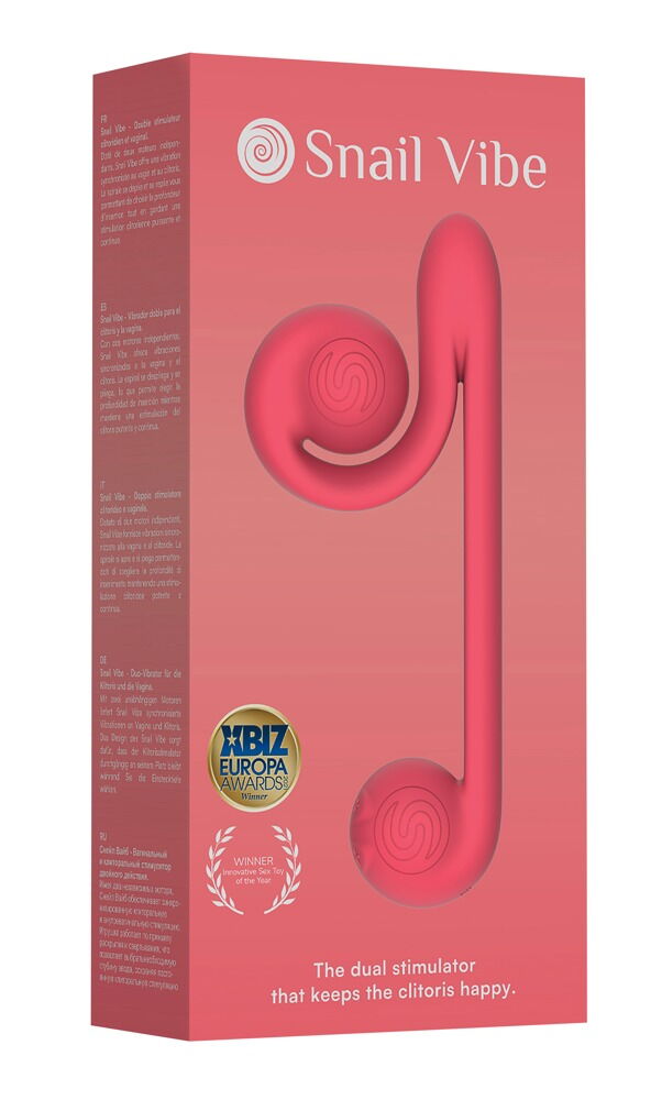 Vibrator „Snail Vibe“ mit 2 Motoren, je 5 Vibrationsmodi + 5 Geschwindigkeiten