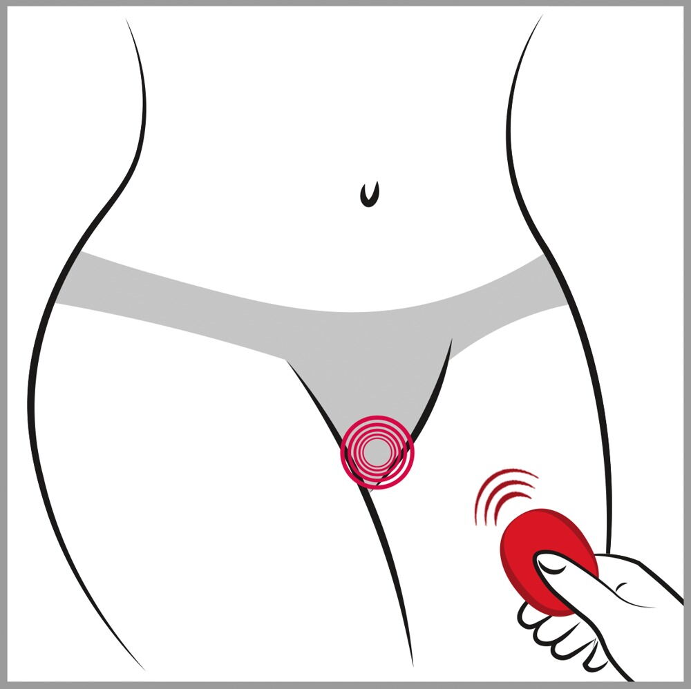 Vibrator „RC Slim Panty Vibrator“ mit Fernbedienung, 7 Vibrationsmodi