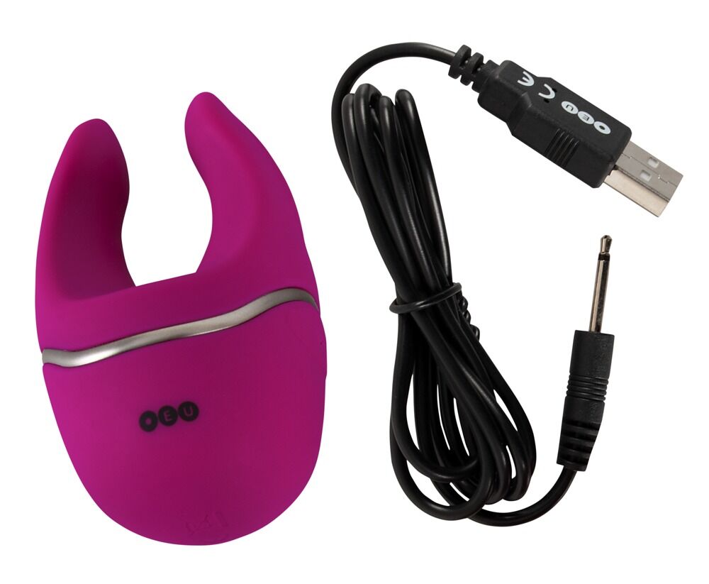 Auflegevibrator „Double Tip Vibrator“, 10 Vibrationsmodi, wiederaufladbar