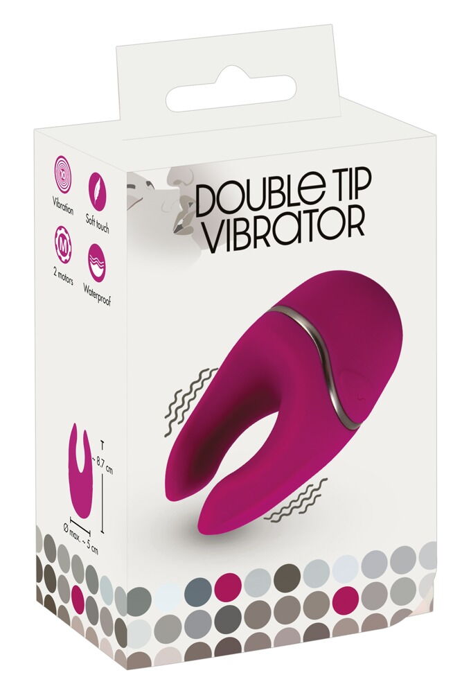 Auflegevibrator „Double Tip Vibrator“, 10 Vibrationsmodi, wiederaufladbar