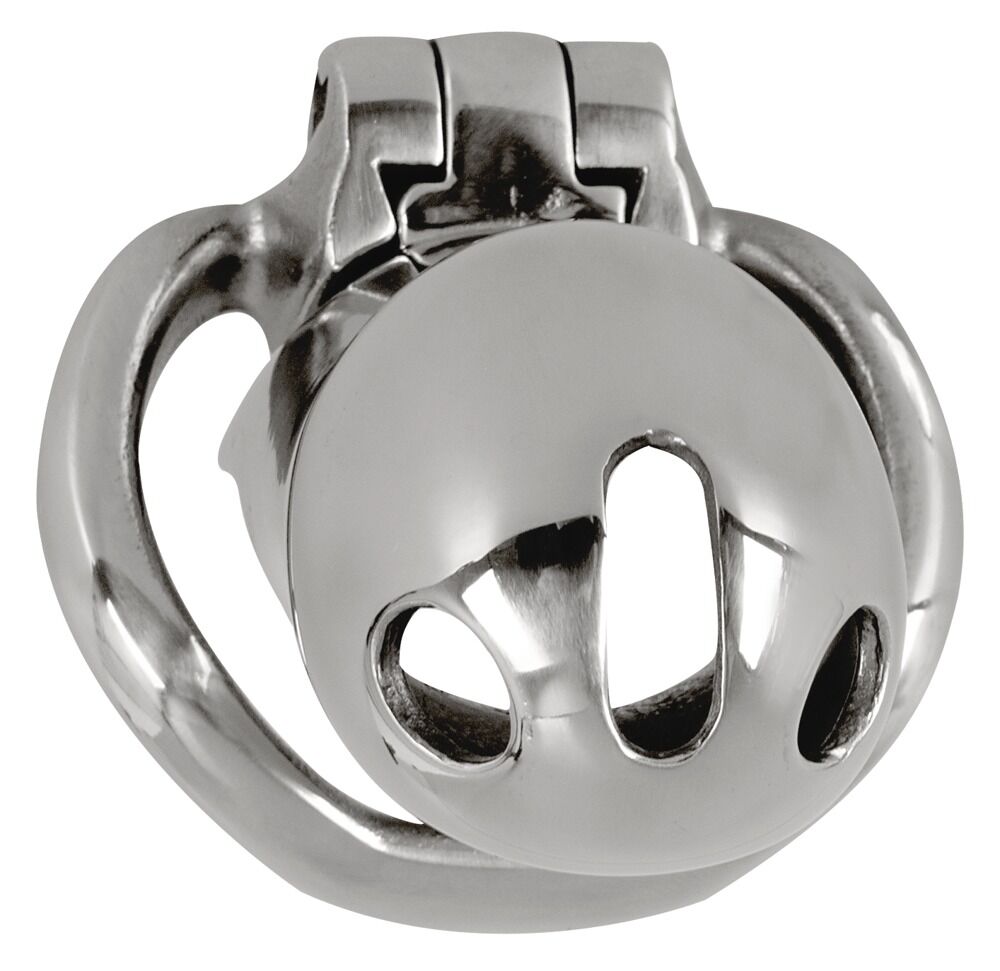 Peniskäfig „Chastity Cage Short“ aus Edelstahl, 289 g schwer