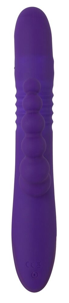 Stoßvibrator „Thrusting Pearl Triple Vibrator“ mit Klitoris- und Analvibrator