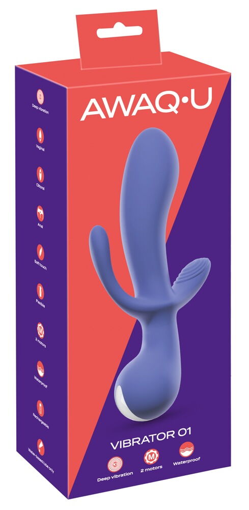 Rabbitvibrator „AWAQ.U Vibrator 1“ mit Analstimulator online kaufen bei