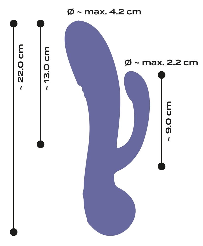 „AWAQ.U Vibrator 4“ mit Analstimulator